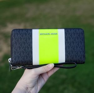neon green michael kors bag